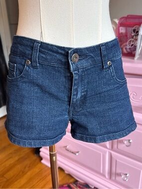 Forever 21 Dark Indigo Denim Shortie Shorts